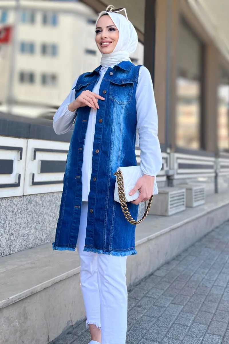 Tofisa 23074-BLUE Denim Vest