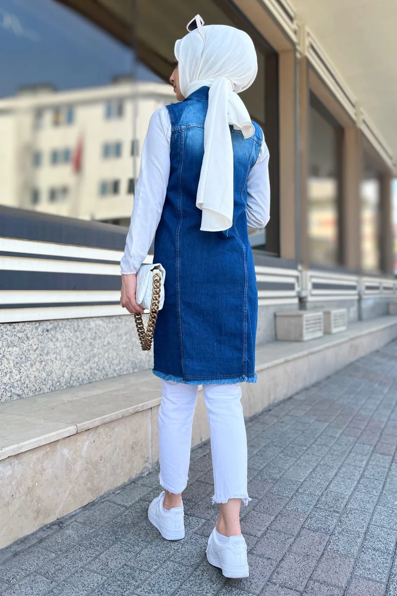 Tofisa 23074-BLUE Denim Vest