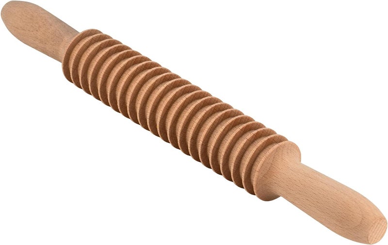 G قطاعة مكرونة فettuccine من خشب الزان 7 مم، لفة شبكية، دوكر، قطاعة عجين، شوبك خشبي، صانع مكرونة سباغيتي، قطاعة مكرونة خشب الزان، شوبك أدوات المطبخ للطهي - Image 1