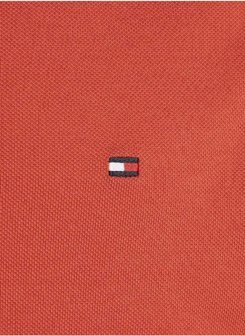 TOMMY HILFIGER Men's 1985 Collection Slim Fit Polo -  Stretch organic cotton pique, Red  - Image 5