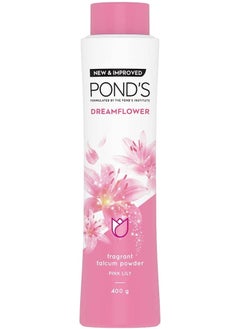 Pond's Pond's Dream flower Fragrant Talcum Powder Pink Lilly, 400 gm  - Image 1