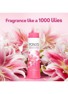 Pond's Pond's Dream flower Fragrant Talcum Powder Pink Lilly, 400 gm  - Image 3