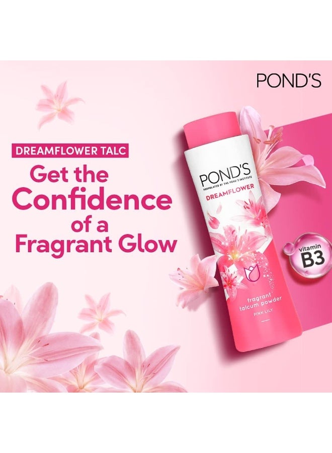 Pond's Pond's Dream flower Fragrant Talcum Powder Pink Lilly, 400 gm  - Image 5