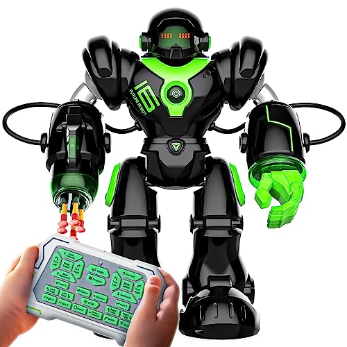 BEZGAR TR300 Robot Toys for Kids Smart Programmable Dancing Remote Control Emo Robot with 22 Actions Supporting 78 Changing Expression for Kids 3 4 5 6 7 8 Year Old Boy Birthday - Image 1