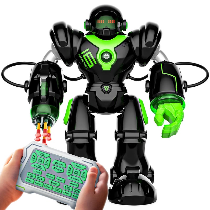 BEZGAR TR300 Robot Toys for Kids Smart Programmable Dancing Remote Control Emo Robot with 22 Actions Supporting 78 Changing Expression for Kids 3 4 5 6 7 8 Year Old Boy Birthday - Image 2