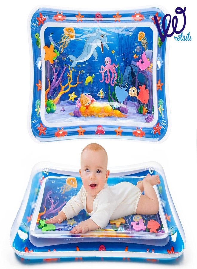 VWretails Baby Slapped Pad Water Play Mat Toys Inflatable Tummy Time Fun and Physical Excercise for Babies Leakproof Fun Activity Play Center Indoor and Outdoor,Multicolor - Image 4