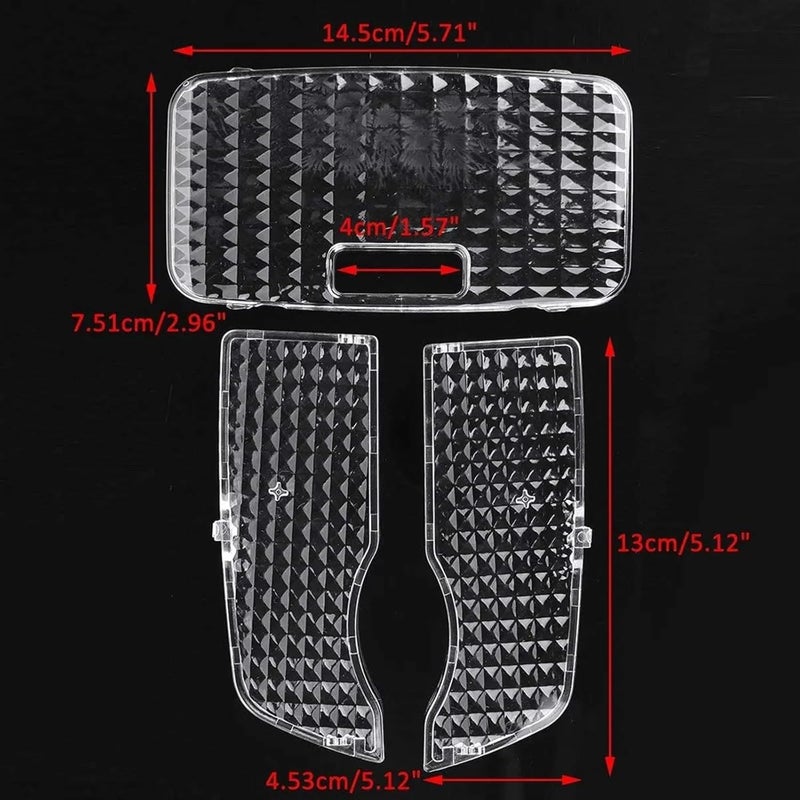 Wivplex 3Pcs Car Crystal Clear Dome Light Covers for Prius - Image 2