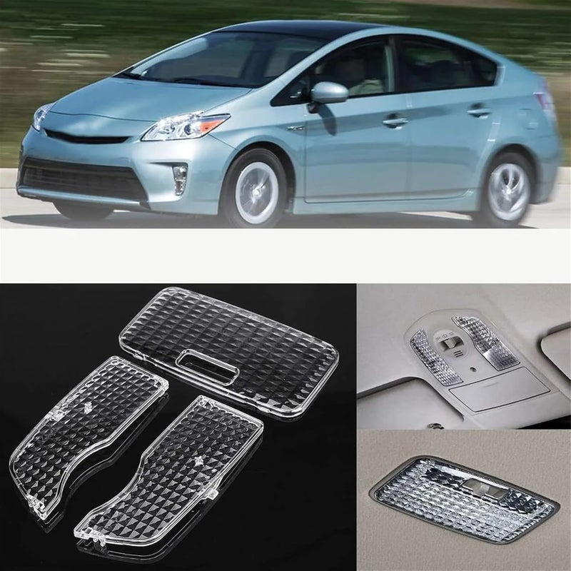 Wivplex 3Pcs Car Crystal Clear Dome Light Covers for Prius - Image 3