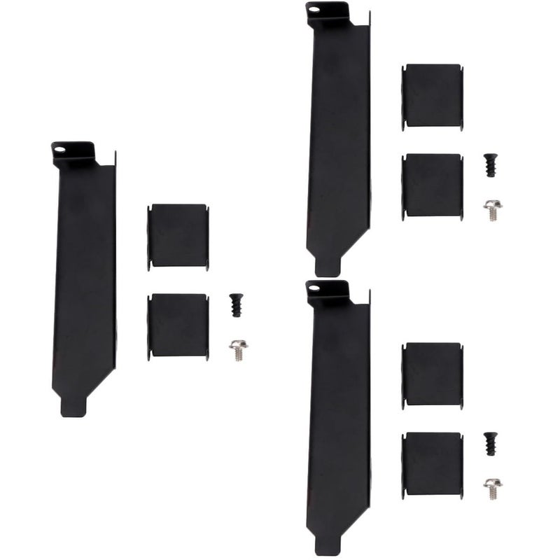 3Pcs Computer Cooling Fan Mounting Kit Bracket Holder For 8 9cm Radiator Black - Image 2