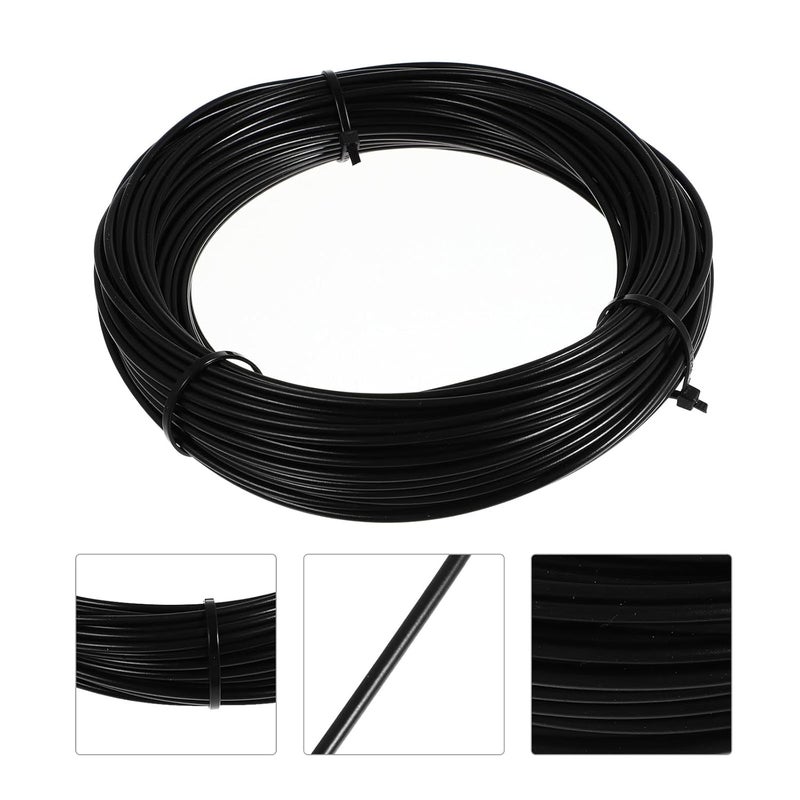 Minimal design 304 Stainless Steel Wire Rope Coated Cable 0.2Cm Diameter 25M Length Black Bailing Wire Steel Cable for Garden Fence Clothesline and Travel Use Cross product combo compatible - Image 4