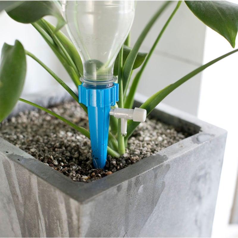 Plant Watering Dropper: Blue 28mm Bottle Adapter, Adjustable Valve Water Saver, Eco-Friendly ABS Drip Irrigation Tool for Indoor Outdoor Plant Care - Image 5