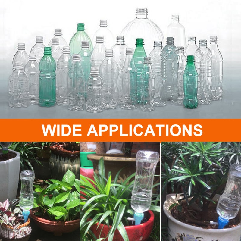 Plant Watering Dropper: Blue 28mm Bottle Adapter, Adjustable Valve Water Saver, Eco-Friendly ABS Drip Irrigation Tool for Indoor Outdoor Plant Care - Image 2