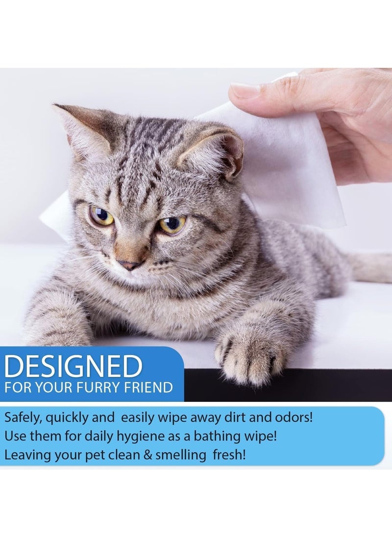 SKY-TOUCH - Large Pet Grooming Wipes For Dogs And Cats 80Pcs - Image 1