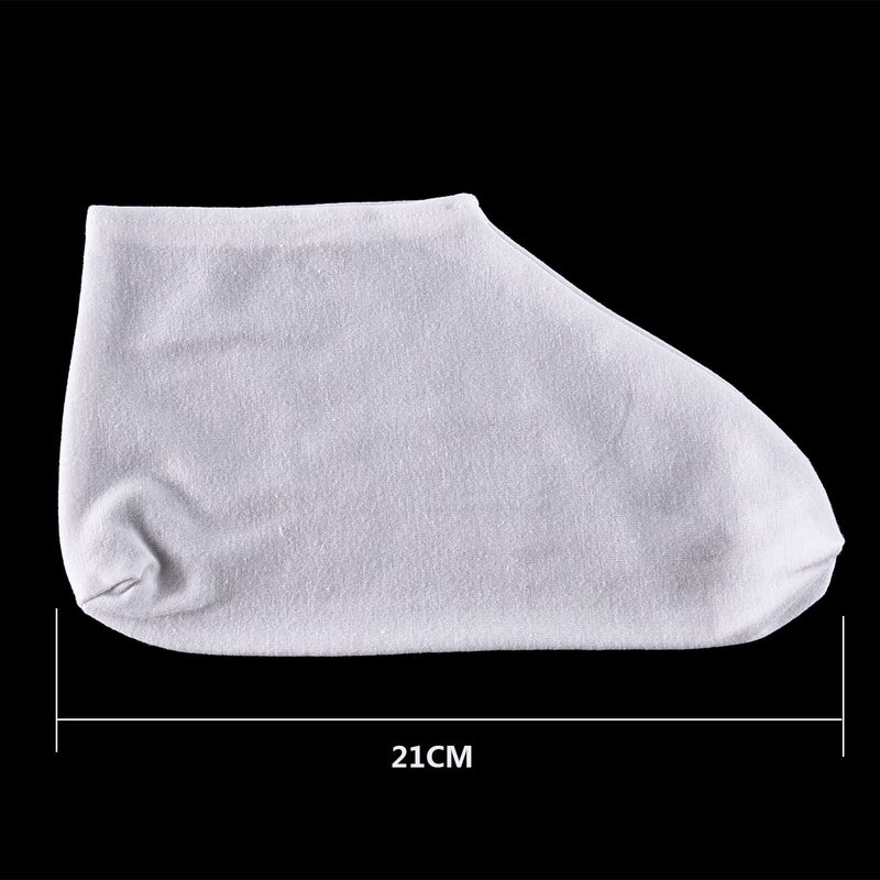 Hotop 3 Pairs Cotton Socks Moisturizing Socks Women Lotion Sock for Dry Feet Overnight Cotton Foot Lotion Hoses Spa Overnight Absorbing Stockings for Dry Cracked Feet White Moisture Enhancing Hoses - Image 2