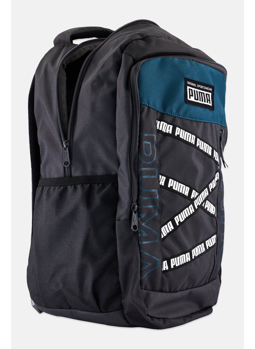 PUMA Men Brand Logo Backpack , Charcoal Grey  - Image 3