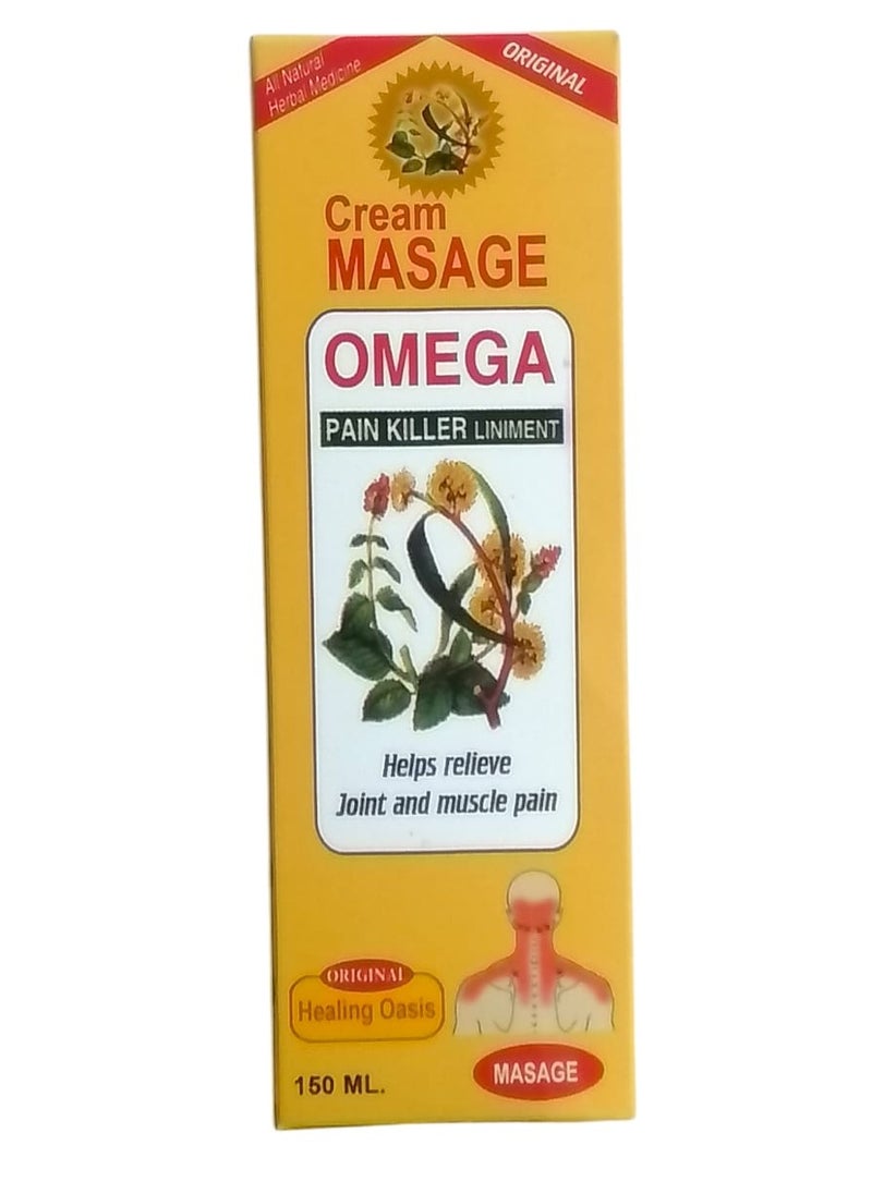Omega - Pain relieving massage cream for joint and muscle pain 150ml - Image 1