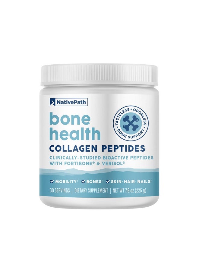 NativePath NativePath Bone Health Collagen Peptides, Type 1 & 3, with Fortibone and Verisol, 7.9 Ounce, 30 Servings  - Image 1