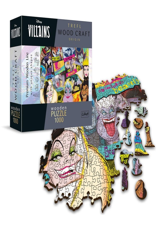 Trefl 20167 Disney Disney's Wooden Jigsaw Puzzle Villains Rally, Multi-Colour - Image 1