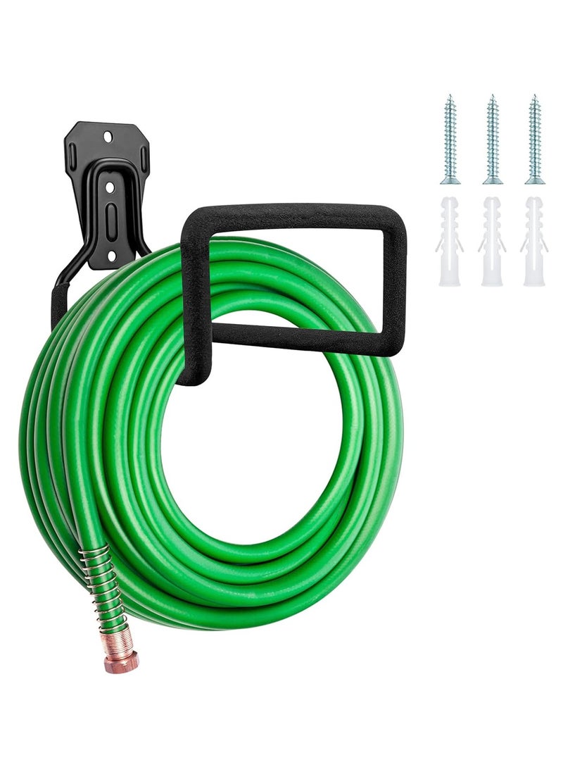 Arabest - Metal Garden Hose Holder, Heavy Duty Hose Hanger Wall Mounted Water Hose Holder for Outside Yard, Durable Hose Hooks Ideal for Water Hose, Extension Cords - Image 1