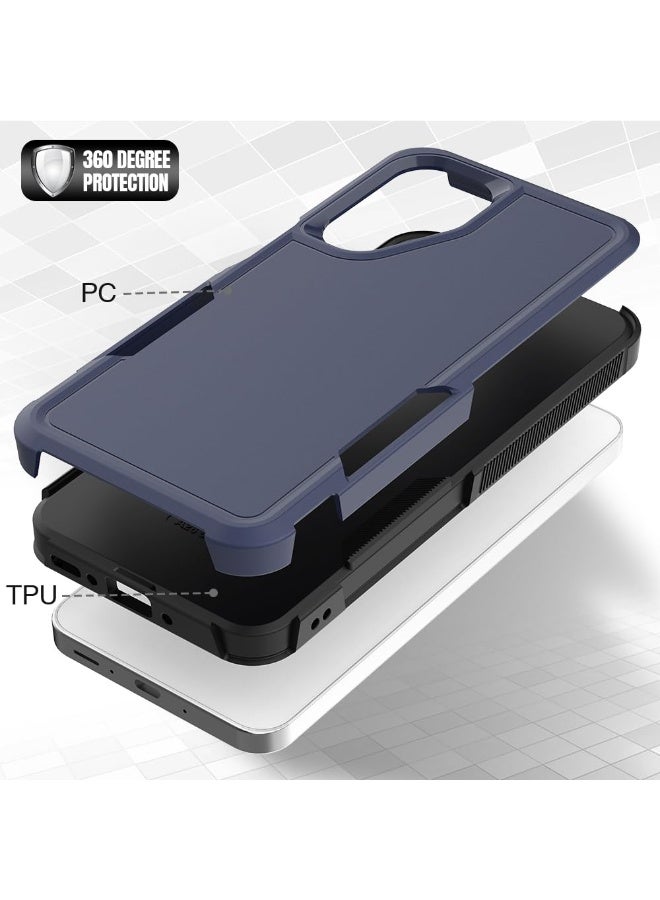 عام غطاء لسامسونج جالاكسي A26 5G، مع حامي شاشة زجاجي مقوى مزدوج، غلاف هاتف واقي ثنائي الطبقات من البلاستيك الصلب + إطار TPU الناعم مضاد للخدوش والصدمات لسامسونج جالاكسي A26. - Image 2