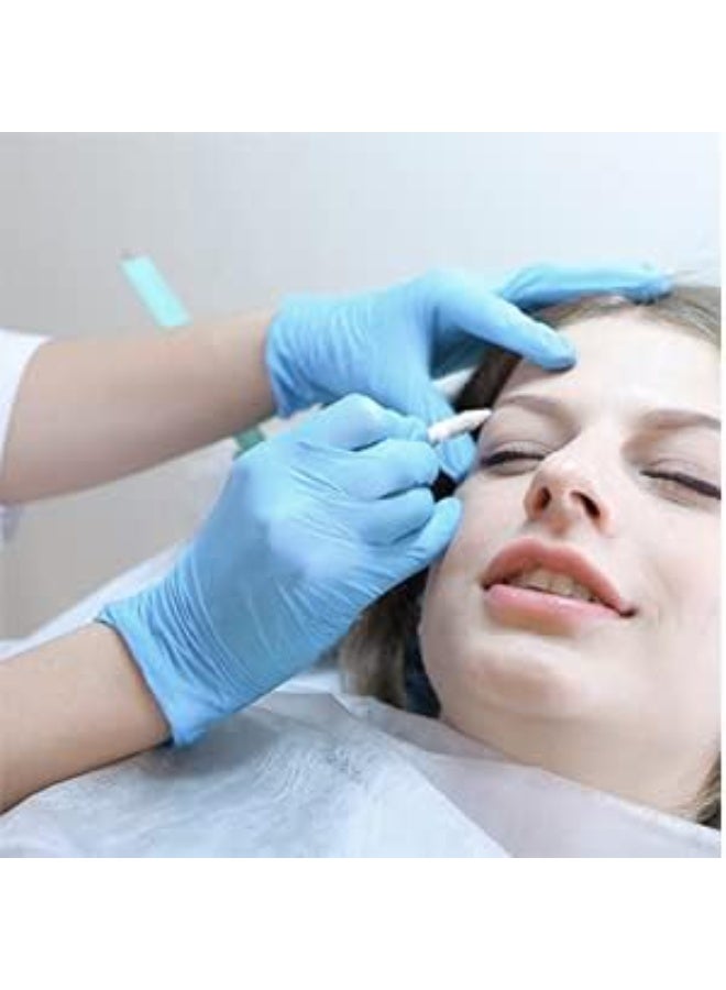 أوبتيتيكت قفازات النتريل خالية من البودرة، حجم كبير، 100 قطعة للاستخدام مرة واحدة - متينة ومريحة وخالية من اللاتكس، عبوة من قطعتين - Image 4