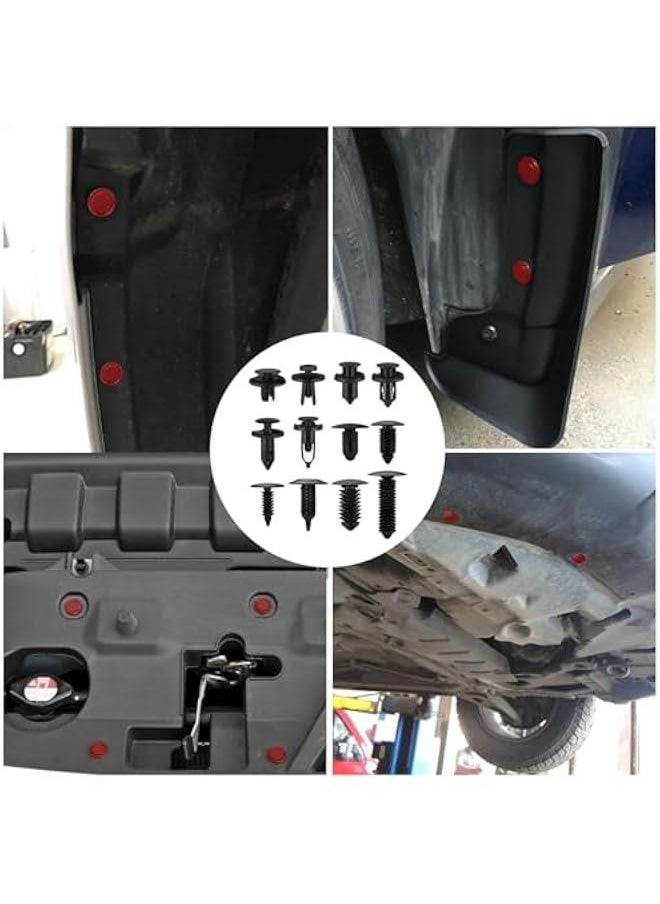 Car Plastic Push Pin Rivet Fasteners Assortment Retainer Clips Set Case Remover Tool