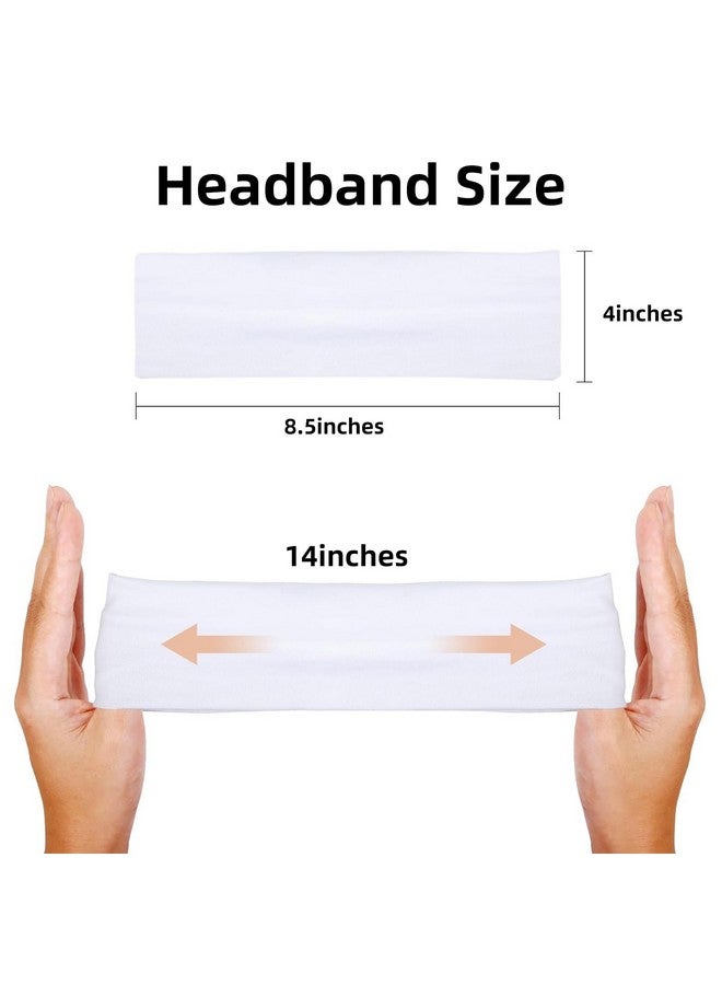 Tobeffect Turban Headbands For Women 8 Pack Non Slip Headband Boho Twisted Wide Head Band Womens Cloth Fabric Hair Wraps Accessories Black White Headbands - Image 2