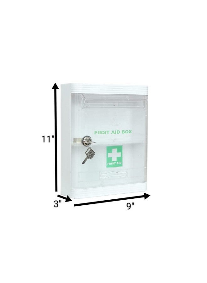 LEPOSE Plastic Wall Mountable First Aid Box/Emergency Medical Kit/First Aid Box For School, office/Home, Multi Partation……, Rectangular - Image 3