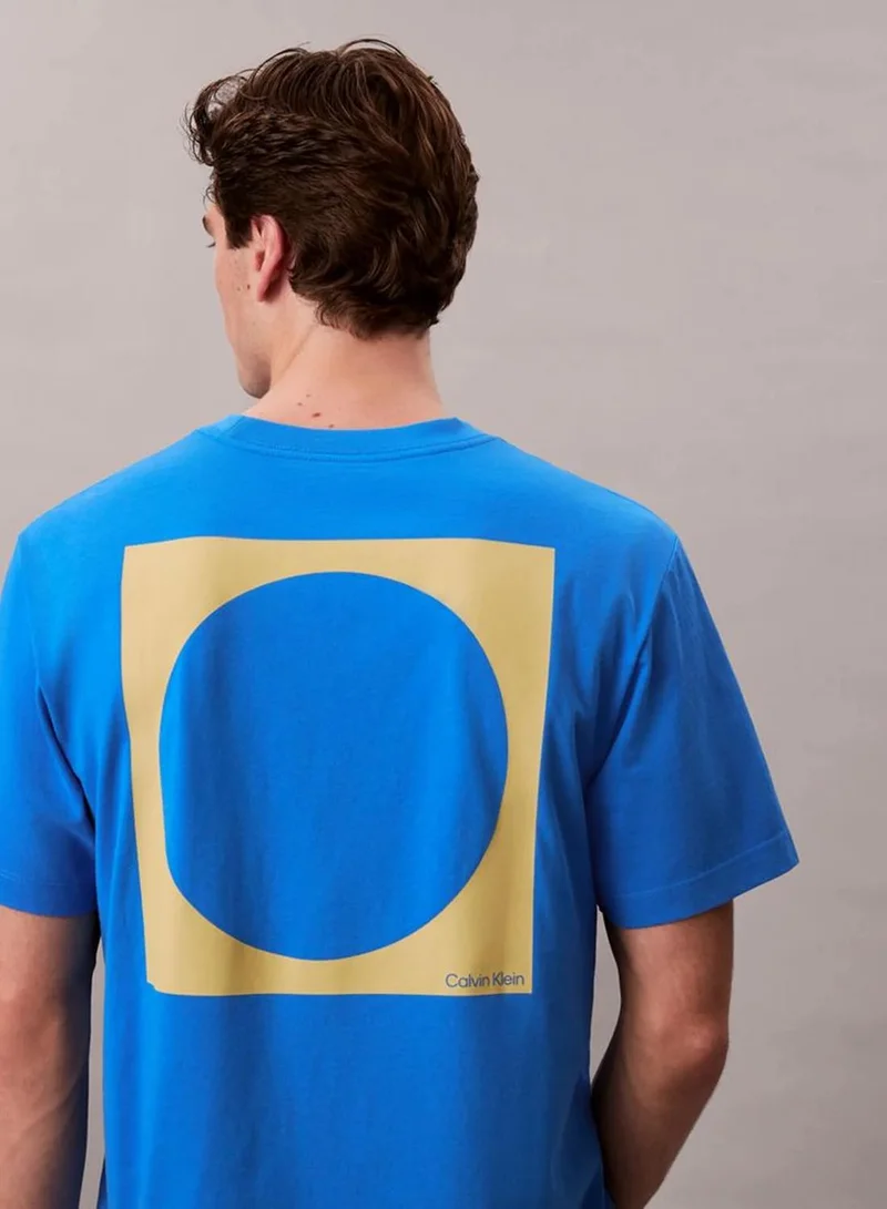 Calvin Klein Jeans  Circle Graphic Relaxed T-Shirt for Men | Best Price UAE