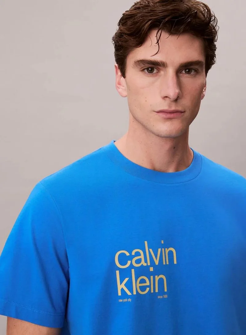 Calvin Klein Jeans  Circle Graphic Relaxed T-Shirt for Men | Best Price UAE