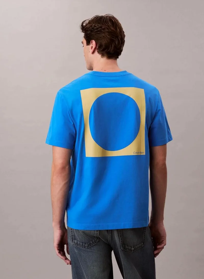 Calvin Klein Jeans  Circle Graphic Relaxed T-Shirt for Men | Best Price UAE