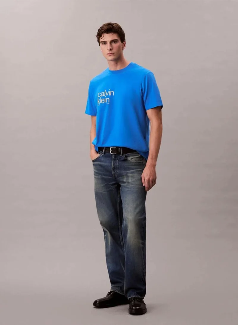 Calvin Klein Jeans  Circle Graphic Relaxed T-Shirt for Men | Best Price UAE