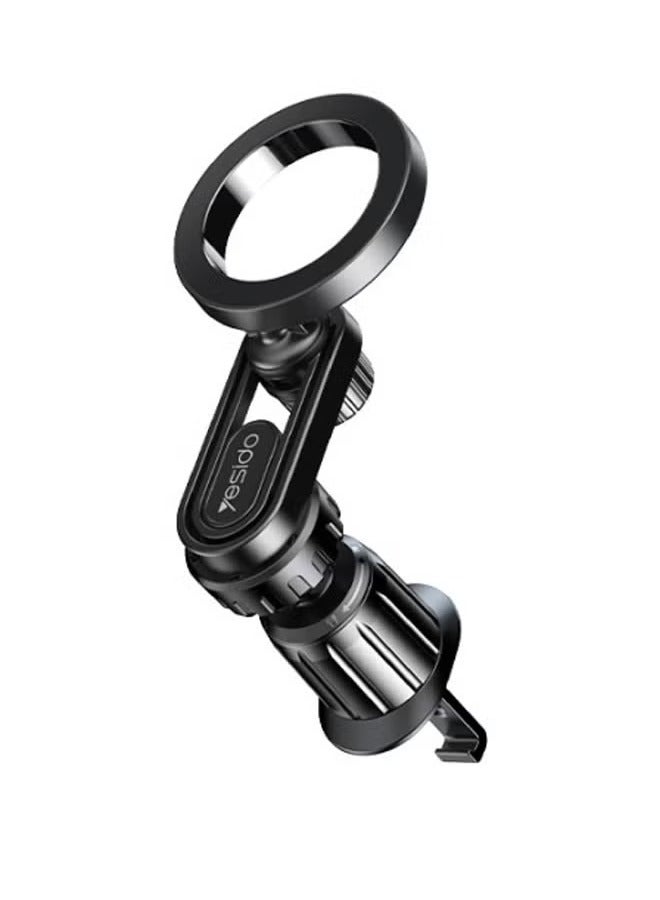 Yesido Strong Magnetic Car Air Vent Phone Holder – Secure, Durable, and Adjustable Mount for Smartphones – Universal Compatibility for iPhone, Android, and More – Easy Installation and 360° Rotation - Image 2