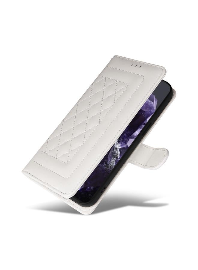 S-TOP Case For Google Pixel 9 Diamond Lattice Leather Flip Phone Case - Image 5