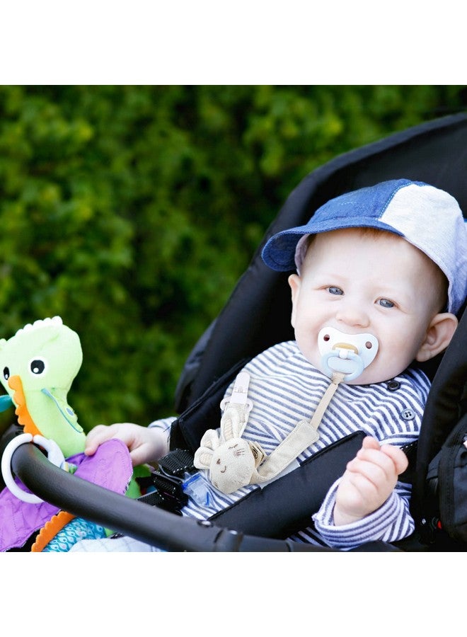 COTTONBEBE Pacifier Clip, 2 Pack Baby Pacifier Holder for Boys and Girls Fits Many Pacifiers & Baby Teething Toys, Ideal Baby Gift (Rabbit&Bear) - Image 4