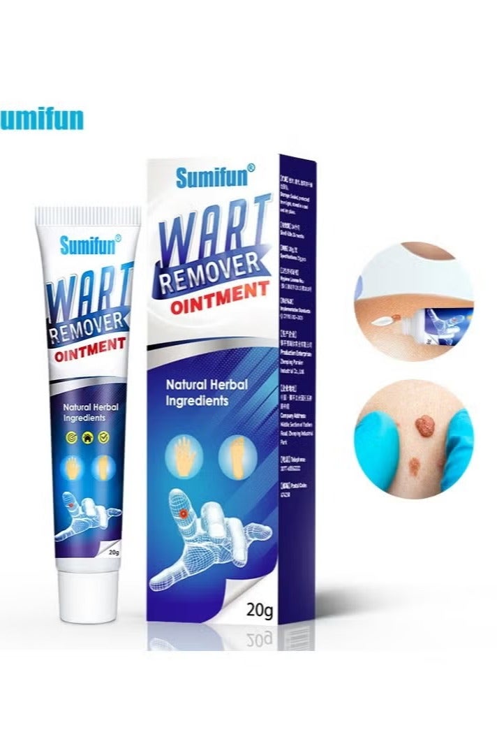 Sumifun مرهم إزالة الثآليل، ميستاحا 20 جرام - مكونات طبيعية لعلاج الثآليل بأمان، حب الشباب، الشامات، وتقليل الندبات - Image 1