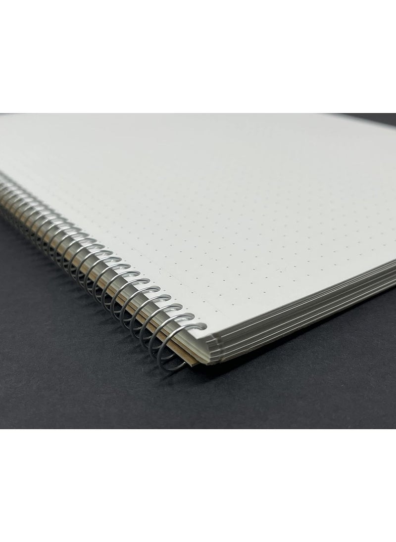 Maruman - 80-Sheet Dotted Grid Lined Notebook A5 Size - Image 1