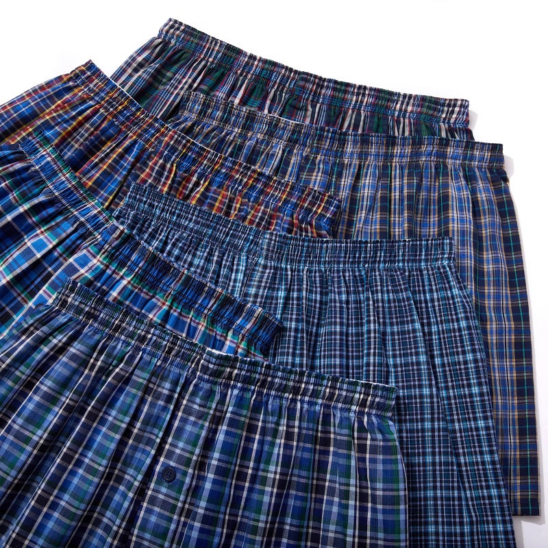 JupiterSecret Men's Boxers Underwear 100% Cotton Woven Boxers for Men Pack Boxer Shorts Assorted Colors - Image 5