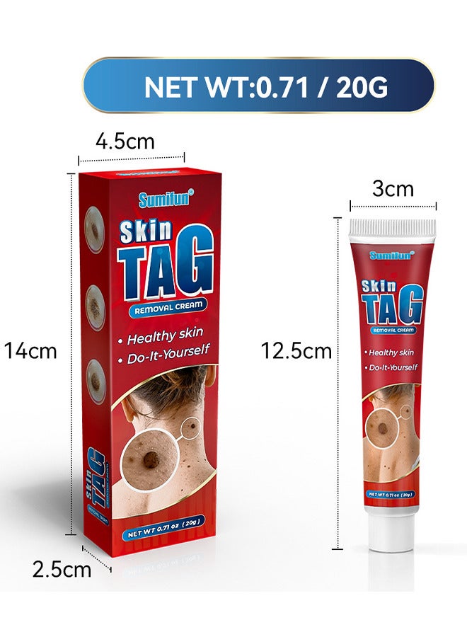 Sumifun Skin Tag Removal Cream, Remove Warts, Remove Moles And Smooth Skin, Skin Tag For Common Treatment Effective And Safe 20G - Image 3