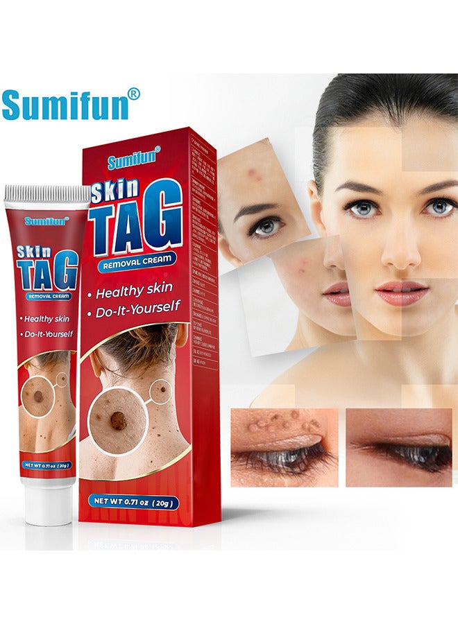 Sumifun Skin Tag Removal Cream, Remove Warts, Remove Moles And Smooth Skin, Skin Tag For Common Treatment Effective And Safe 20G - Image 1