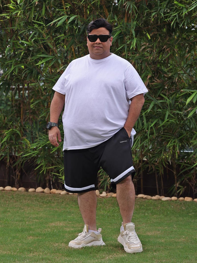 Bigbanana Men's Regular Fit Shorts (Jesty,Black,3XL) - Image 2