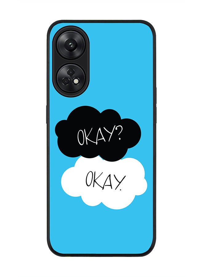 Stylizedd Rugged Black edge case for Reno 8T 4G Slim fit Soft Case Flexible Rubber Edges Anti Drop TPU Gel Thin Cover - Okay Okay - Image 1