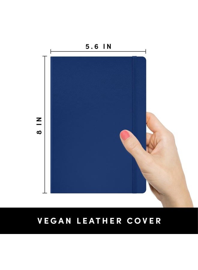 PAPERAGE Lined Journal Notebook, (Royal Blue), 160 Pages, Medium 5.7 inches x 8 inches - 100 GSM Thick Paper, Hardcover - Image 2