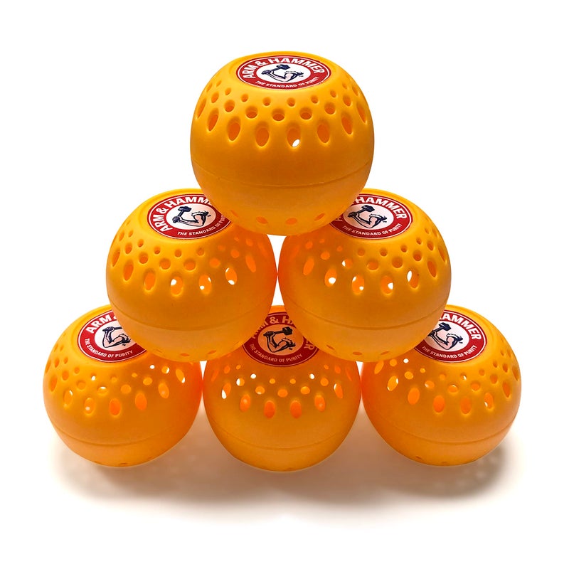 Arm & Hammer Odor Busterz Balls for Long Lasting Freshness - Deodorizer  Carpet Fresh  Odor Remover  Pet Fresh - 6 Count (Pack of 1)  Orange - Image 2