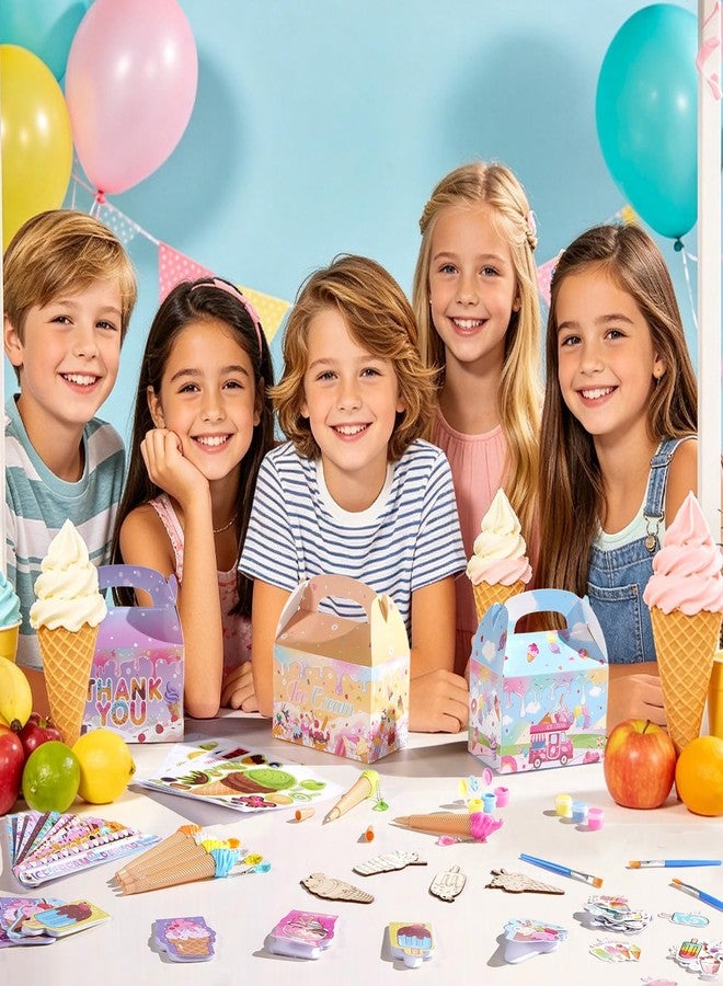 Vanblue 122 Pcs Ice Cream Party Favors Gift Two Sweet Birthday Decorations Candyland Favors Donut for Kids, Notebook Pen Goodie Bag Stuffers, Classroom Rewards Gifts Prizes,Pinata Stuffers - Image 5
