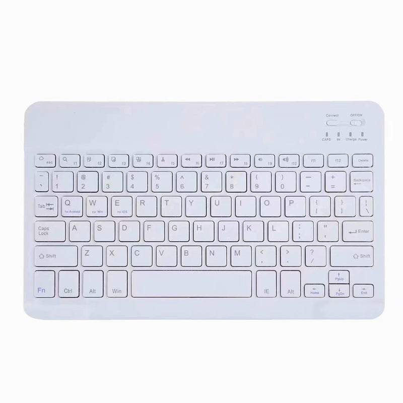 For Apple Samsung Xiaomi Huawei Mobile Phone Mouse and Keyboard Set ipad AIR5 Tablet Bluetooth Keyboard Explosion10 inch white single keyboard (send charging line) 10 inch white single keyboard (send charging line) 