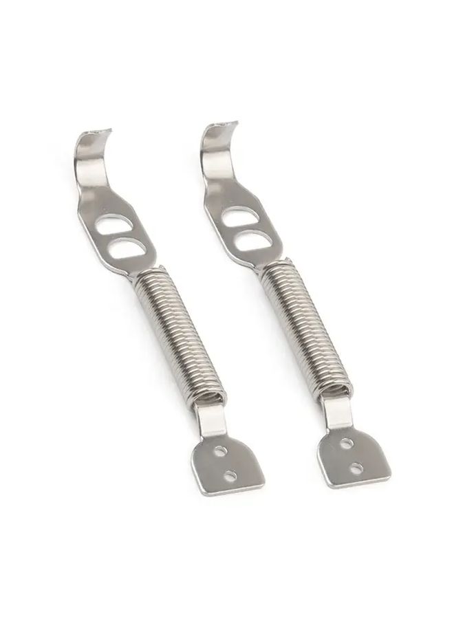 Silvery Stainless Steel Sport Hood Boot Panel Spring Pin Kit for Competition Race Rally Pair - Image 5