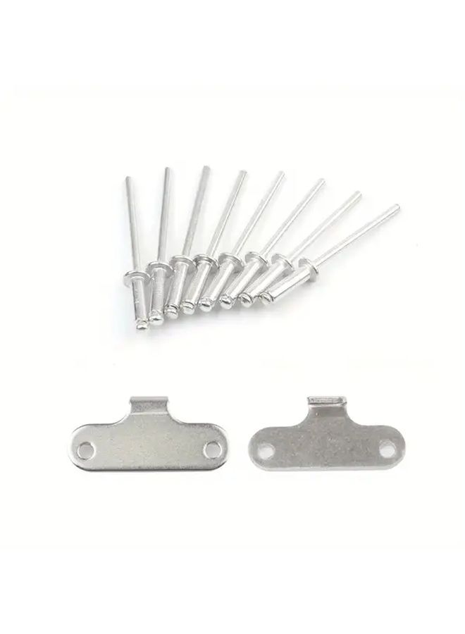 Silvery Stainless Steel Sport Hood Boot Panel Spring Pin Kit for Competition Race Rally Pair - Image 3