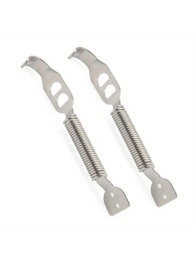 Silvery Stainless Steel Sport Hood Boot Panel Spring Pin Kit for Competition Race Rally Pair - Image 4