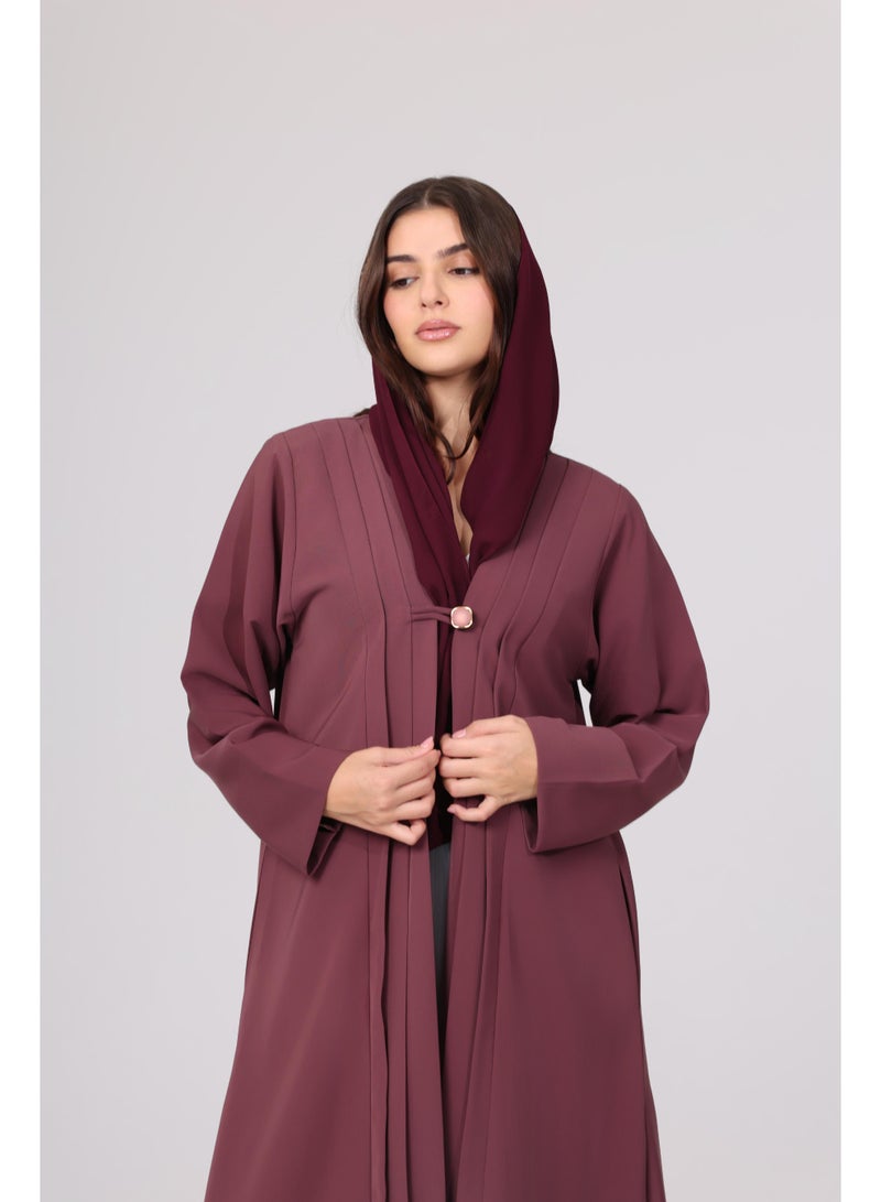 اكسا عباية سادة مطوية ملونة - Image 2